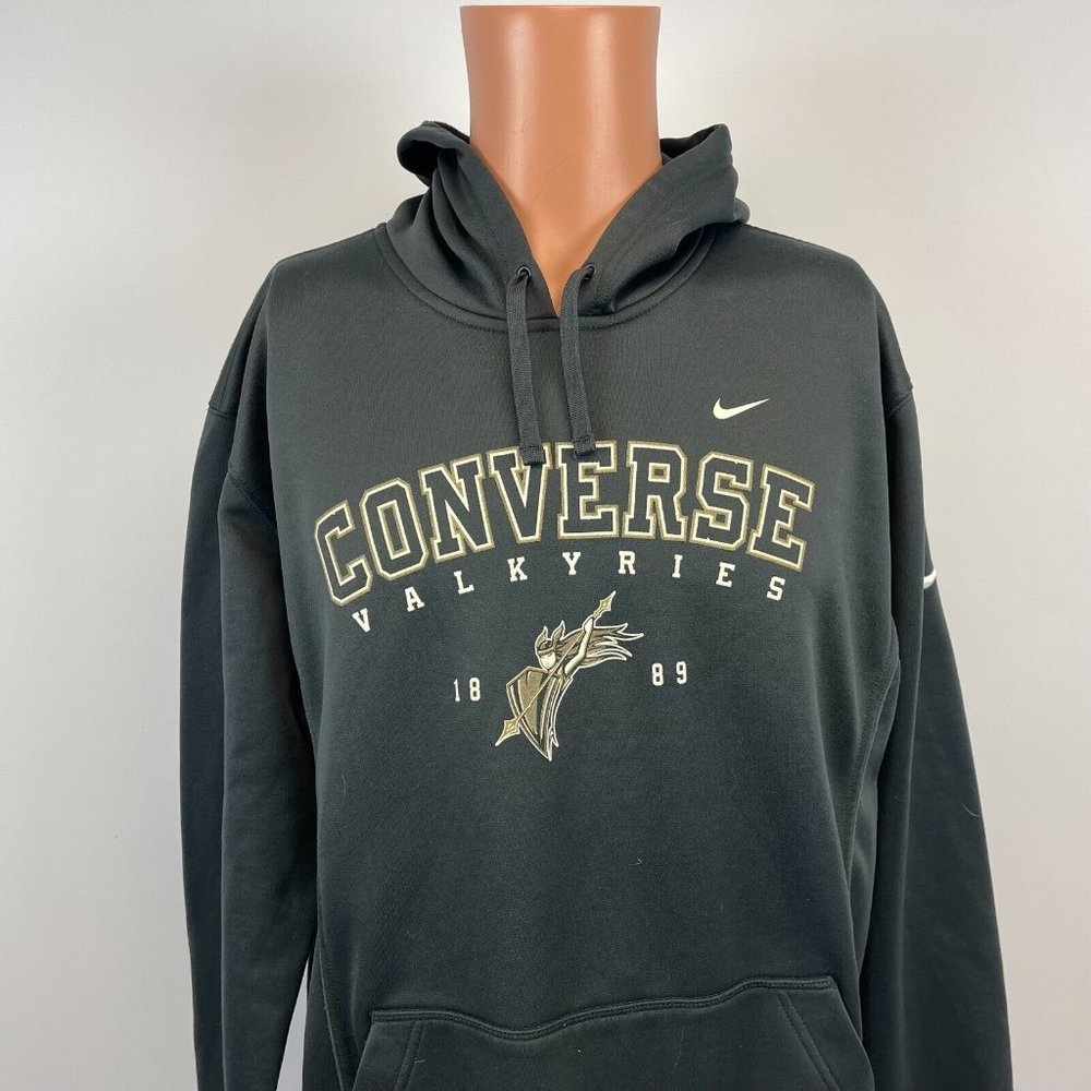 Nike Converse University Valkyries Therma Hoodie Sweatshirt NCAA College Grey M - Picture 1 of 5